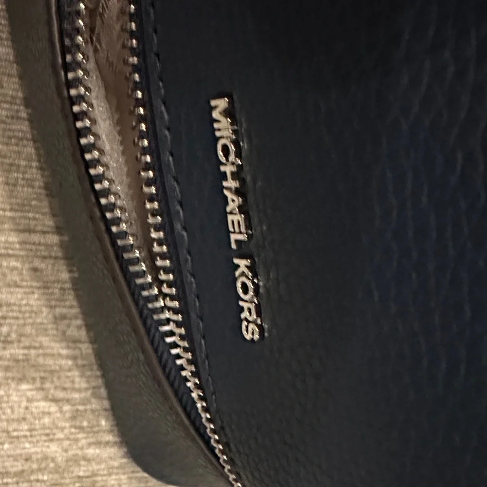 Michael Kors Dark Blue Backpack with Silver Accents - Picture 6 of 7
